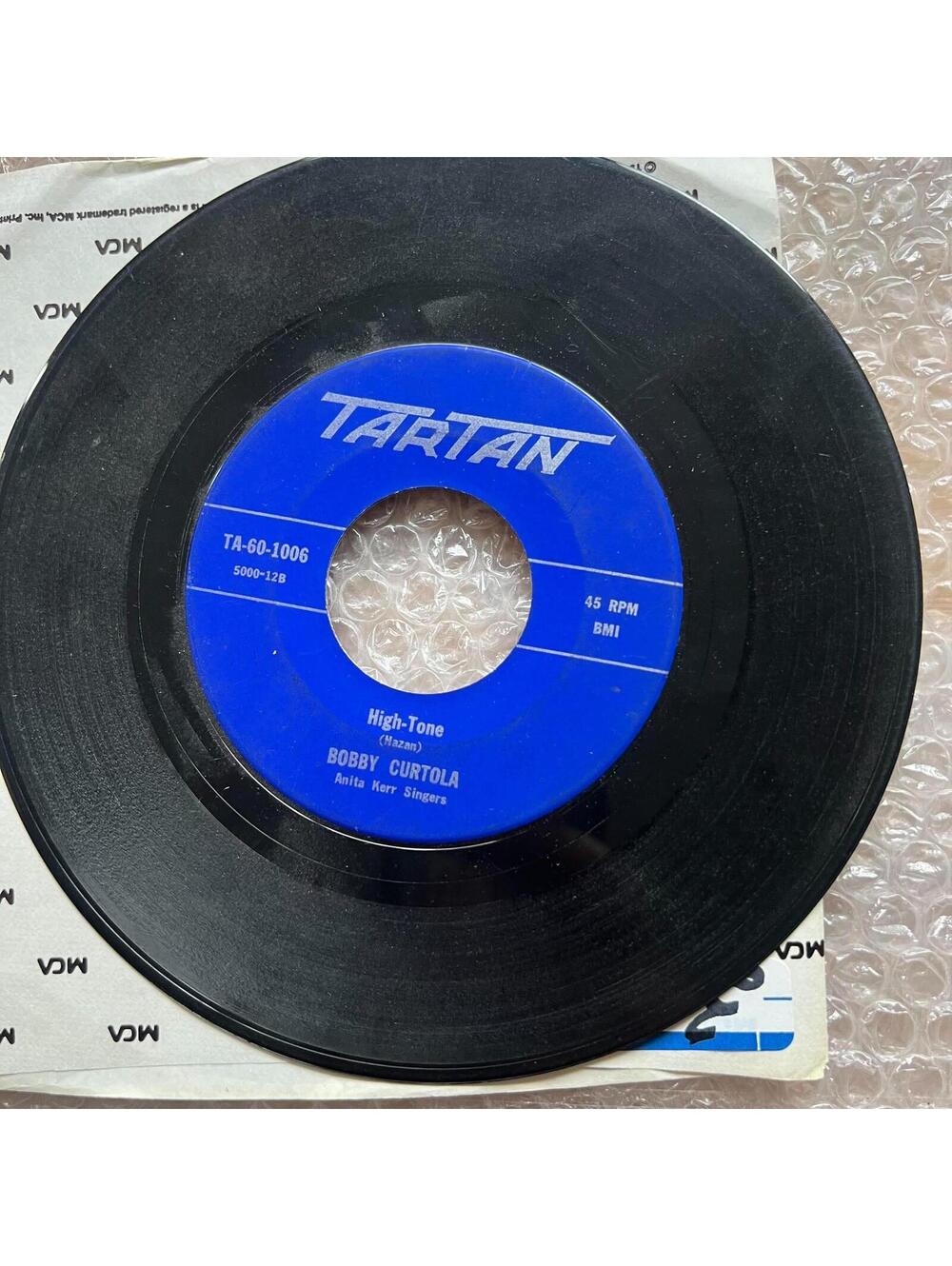 Bobby Curtola – I'll Never Be Alone Again / High-Tone 45rpm 7' Vinyl Record R86